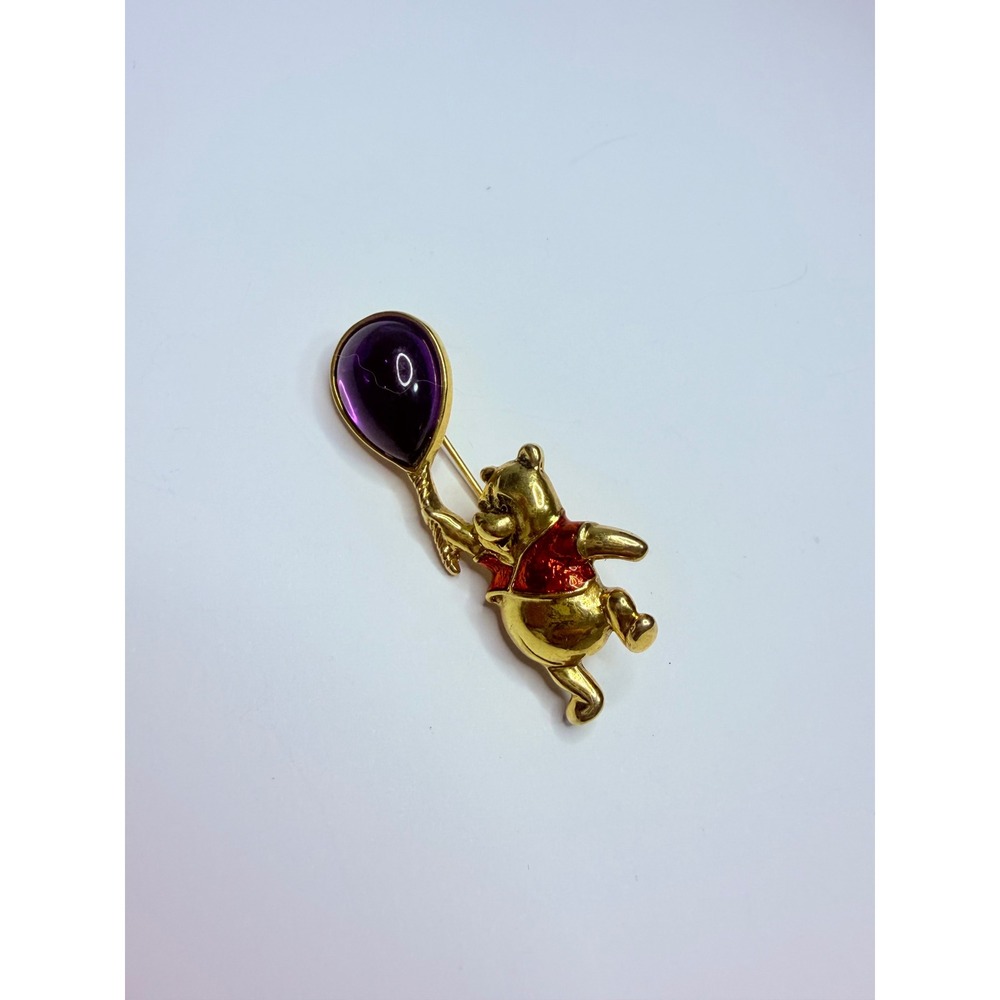 Disney Winnie Brooch Purple Balloon